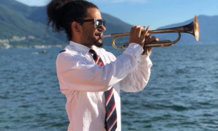 Il trombettista Ashlin Parker ad Ascona