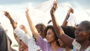 Una scena dal film "Bacurau", in concorso al Festival di Cannes 2019.