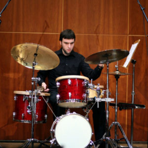 Il percussionista Luciano Zampar