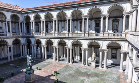 Cortile della Pinacoteca di Brera.