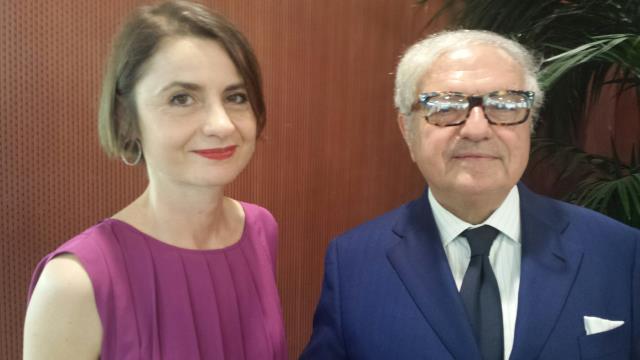 Sabina Dallafior, nuovo Console di Svizzera a Milano, con Achille Colombo Clerici