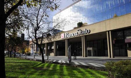 La sede di BancaStato a Bellinzona