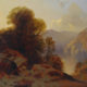 Alexandre Calame, "Il Lago dei Quattro Cantoni", 1852-1858, olio su tela, 50 x 70 cm