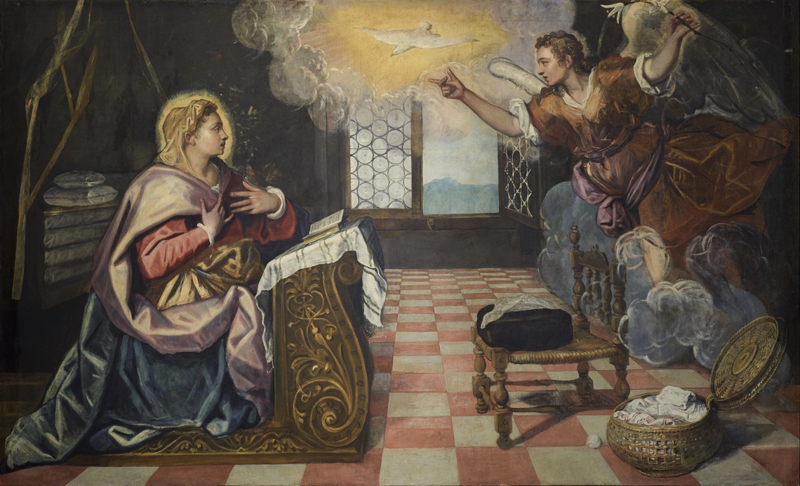 Tintoretto - l'Annunciazione a Maria da parte dell'Arcangelo Gabriele