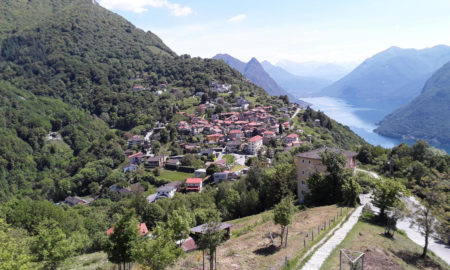 Monte Brè - Panoramica del paese di Brè