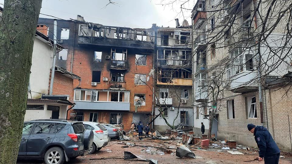 Case bombardate a Kharchiv