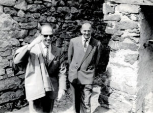 Plinio Martini con Vincenzo Snider nel 1961