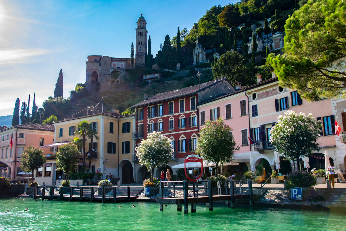 Morcote - Veduta dal lago Ceresio