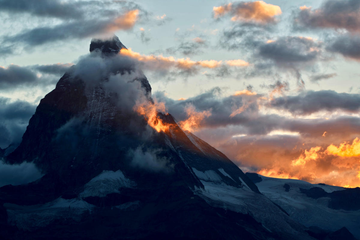 Il Cervino al tramonto