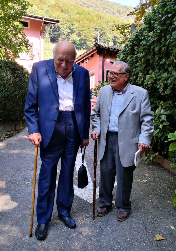 Alberto Lepori con Giorgio Zappa