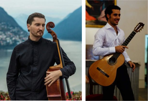 Max Beitan (violoncello) e Manuele Colacci (chitarra)