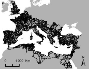 Mappa delle antiche strade romane