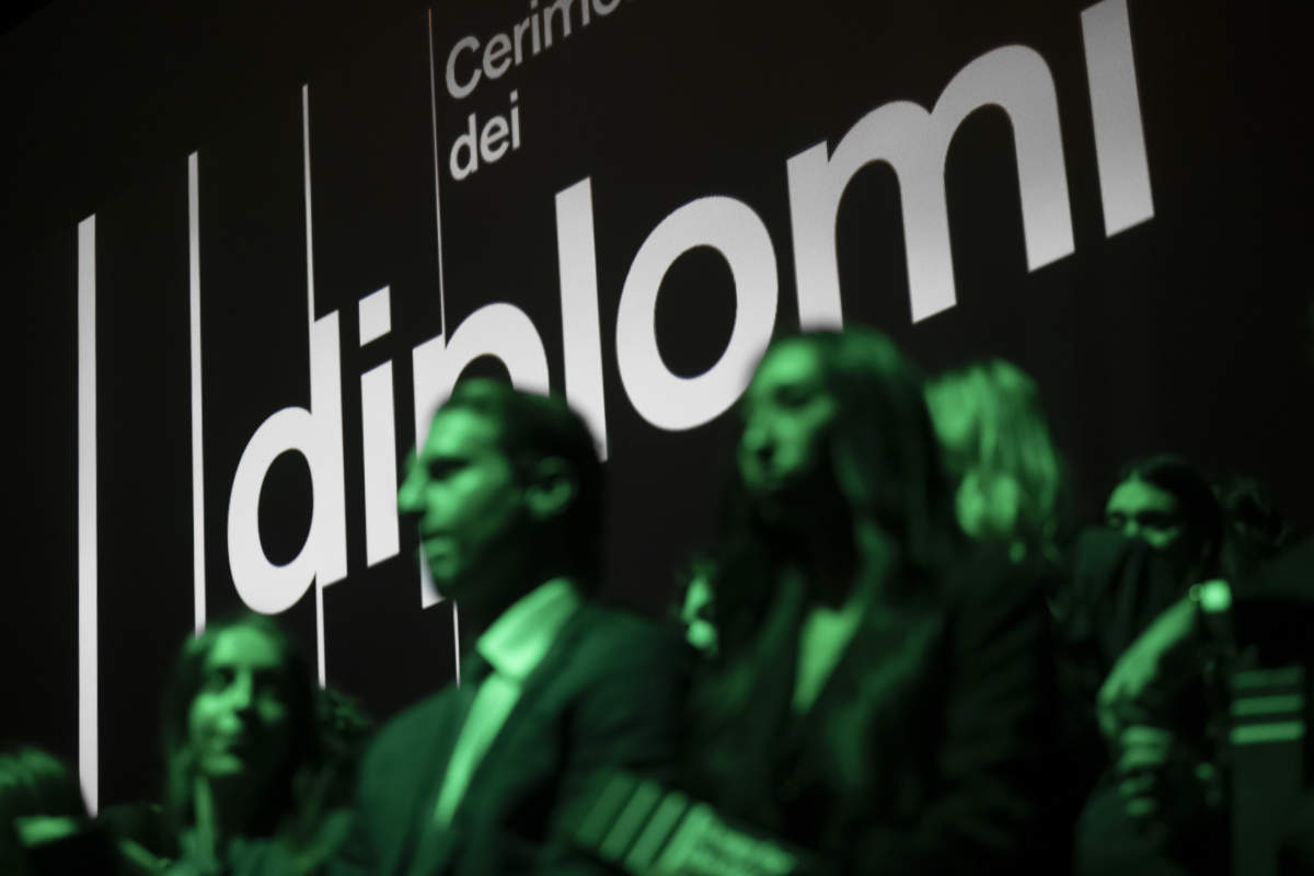 Lugano: USI, cerimonia di consegna diplomi Bachelor. Nella foto un momento durante la cerimonia di consegna diplomi Bachelor.