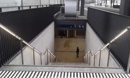 Sottopasso Stazione FFS di Lugano - L'imbocco dal Binario 4