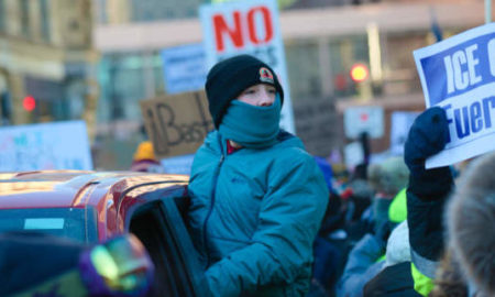 Proteste contro la polizia federale ICE a Minneapolis, 23 gennaio 2026