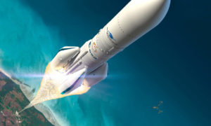 Liftoff di Ariane 6 con 4 booster