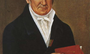 Alessandro Volta da anziano, olio di autore ignoto
