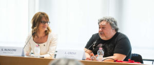 Tutti i colori del giallo 2026 - La sindaca di Massagno Simona Rusconi con il direttore artistico Luca Crovi