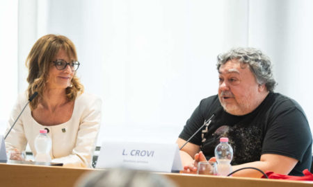 Tutti i colori del giallo 2026 - La sindaca di Massagno Simona Rusconi con il direttore artistico Luca Crovi