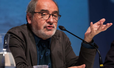 Lo scrittore Vittorio Gallese a ChiassoLetteraria 2026 (Foto: Omar Cartulano)