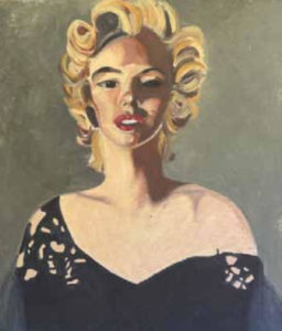 Opera di Margherita Col-daisy-na, olio su tela