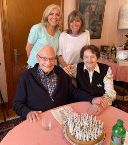 Piera Zehnder Lordelli con marito e figlie