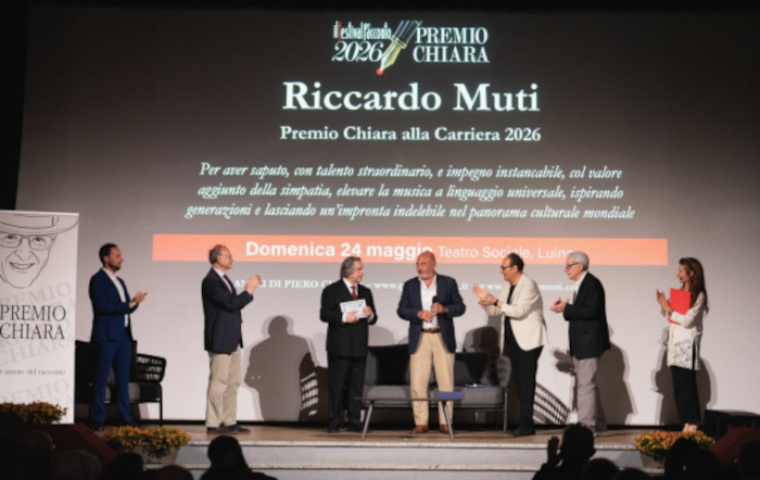 Conferito il Premio Chiara alla Carriera 2026 al Maestro Riccardo Muti