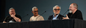 Da sin.: Luca Crovi, Silio Bozzi, Giancarlo De Cataldo e Carlo Lucarelli (Foto: Sabrina Montiglia)