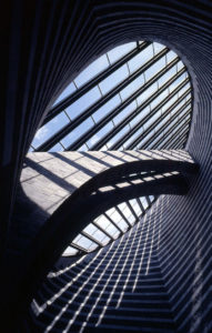 Interno della Chiesa di Mogno progettata dall'arch. Mario Botta