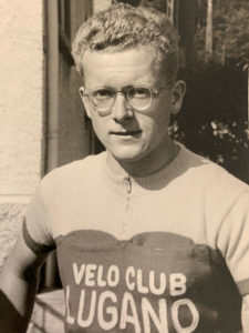 Claudio Bertarelli con la maglia del Velo Club Lugano