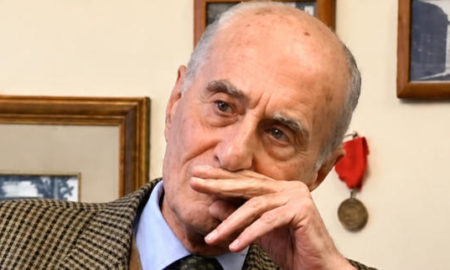 Indro Montanelli in un'immagine del 1990