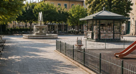 Una piazza - Immagine generata tramite IA