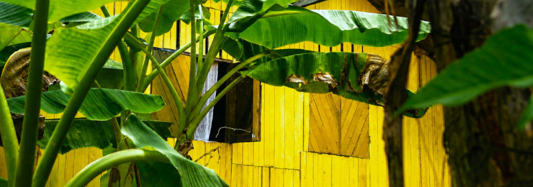 Casa gialla a Mukut, isola di Tioman, Malesia (Foto: E.Vezzoli)