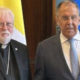 25 agosto 2026: mons. Paul Richard Gallagher con il ministro degli esteri russo Lavrov a Mosca (Fonte: Vatican News)