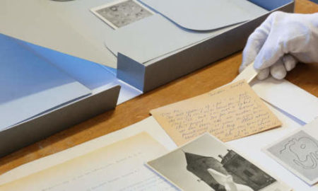 Al lavoro nell’archivio della Fondazione Marguerite Arp