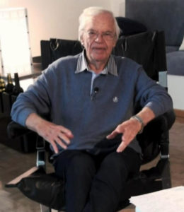 Marco Blaser in un fermo immagine tratto dal documentario RSI "Qui Marco Blaser" del 2018