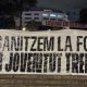 Accampamenti e striscioni in Plaça de Catalunya a Barcellona